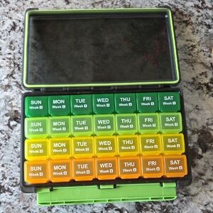 Auvon Colorful Weekly Pill Organizer